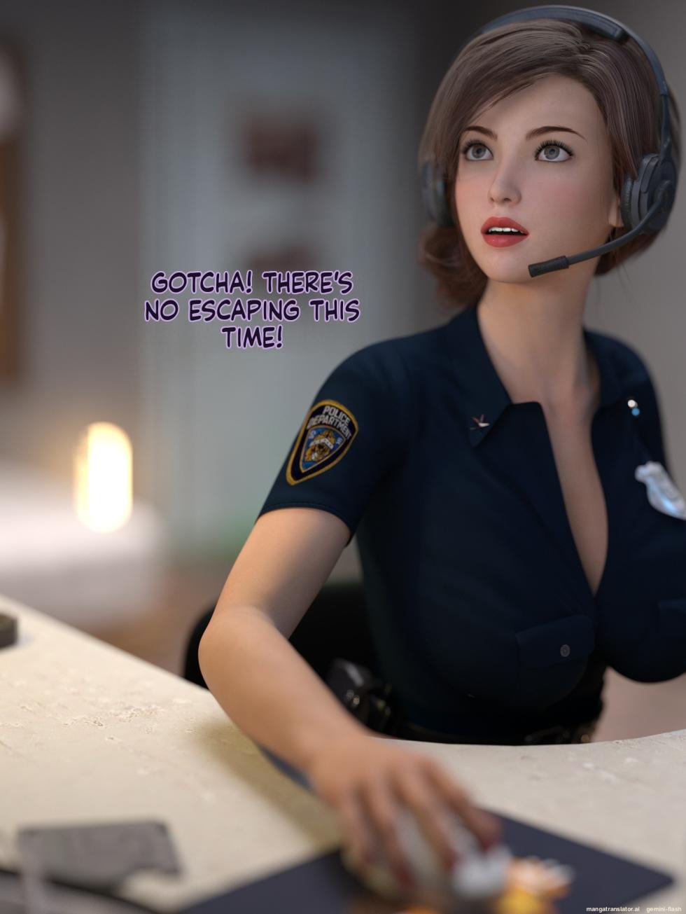 Black Stocking Female Police Team 5 - Page 4