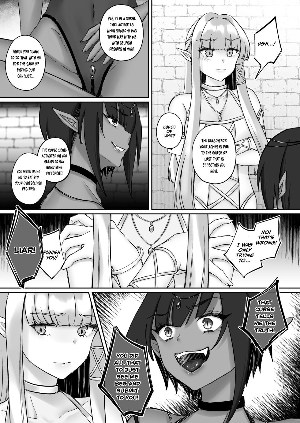 [Seika Kairaku Shoten (Chocomint)] Elf Kanraku ~Elf ni Ecchi na Inmon o Tsukete Les Ochi Saseru~ [English] [Digital] - Page 29