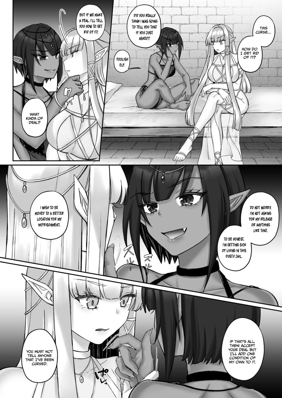 [Seika Kairaku Shoten (Chocomint)] Elf Kanraku ~Elf ni Ecchi na Inmon o Tsukete Les Ochi Saseru~ [English] [Digital] - Page 30