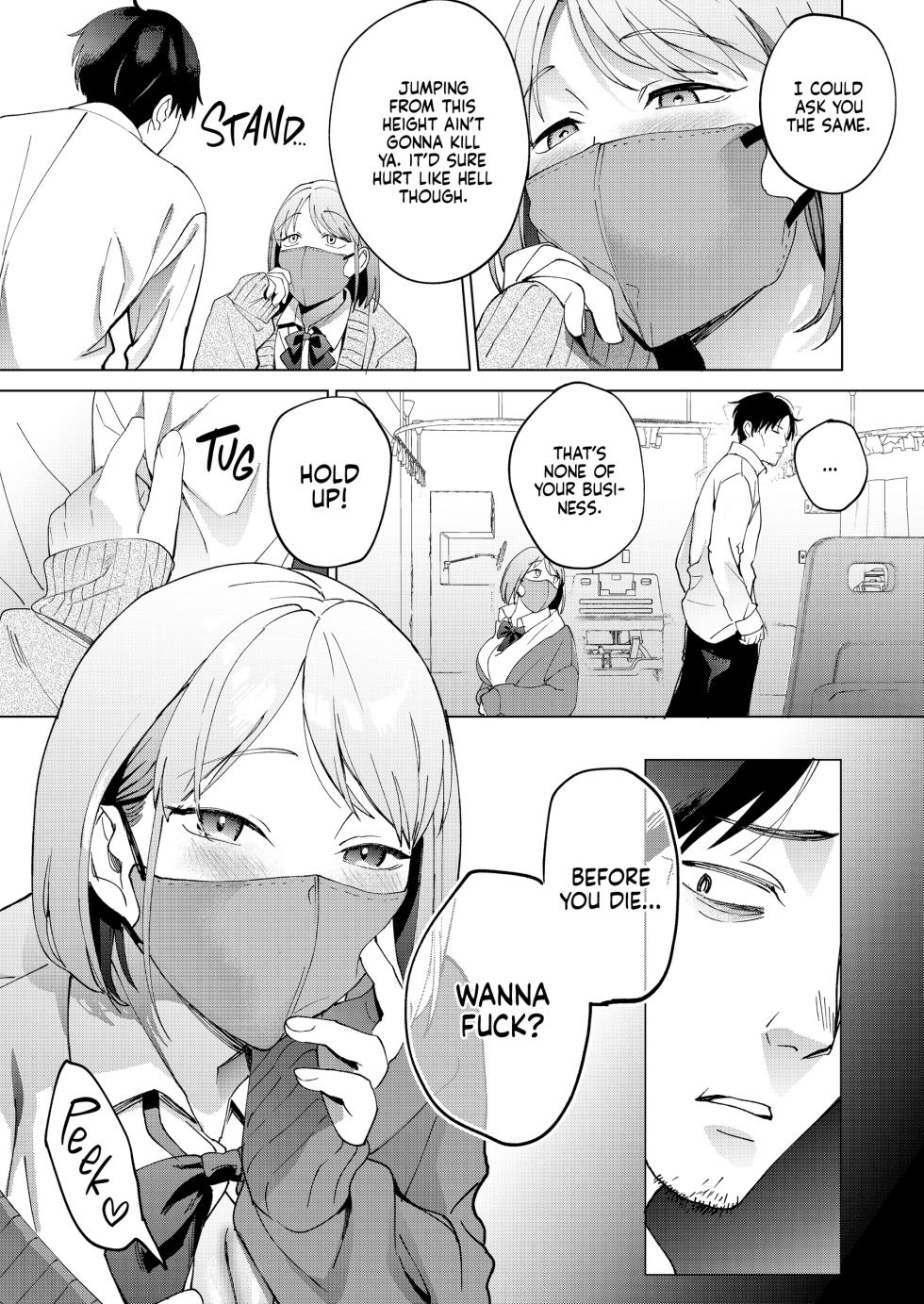 [Manmaya (Same Manma)] Jinsei Shuuryou 5-byou Mae Nazo JK ni Kuwareru | Five Seconds Before I Died [English] [J18] [Decensored] [Digital] - Page 4