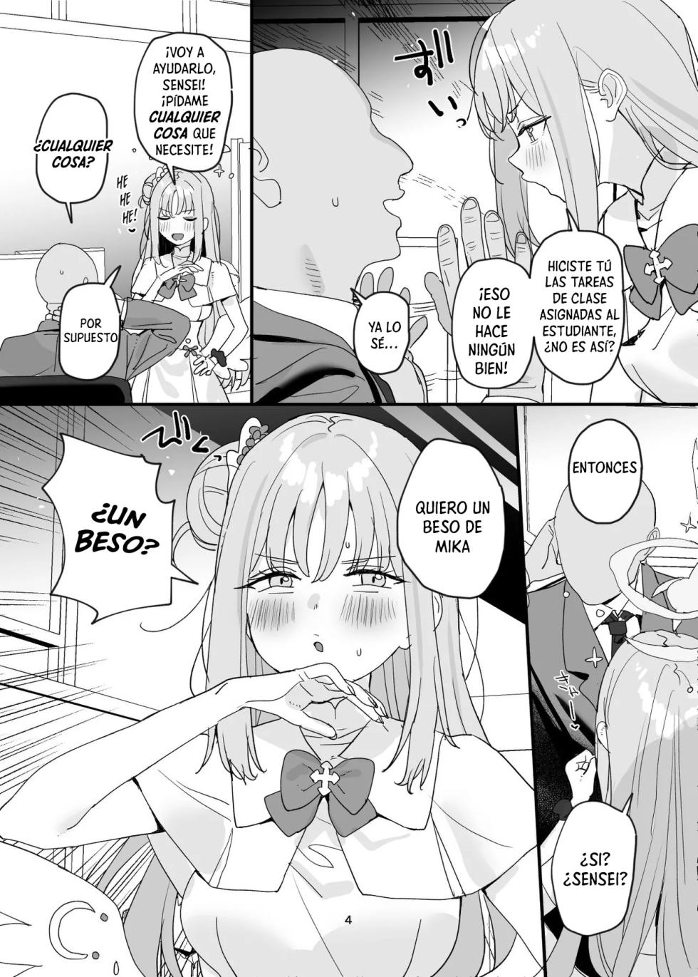 [Subachikyu! (Subachi)] Sensei to Seito datte Ecchi shite mo Ii jan ne | Para una estudiante esta bien tener sexo con Sensei esta bien ¿cierto? (Blue Archive) [Spanish] [Cathal de Abydos] [Digital] - Page 4
