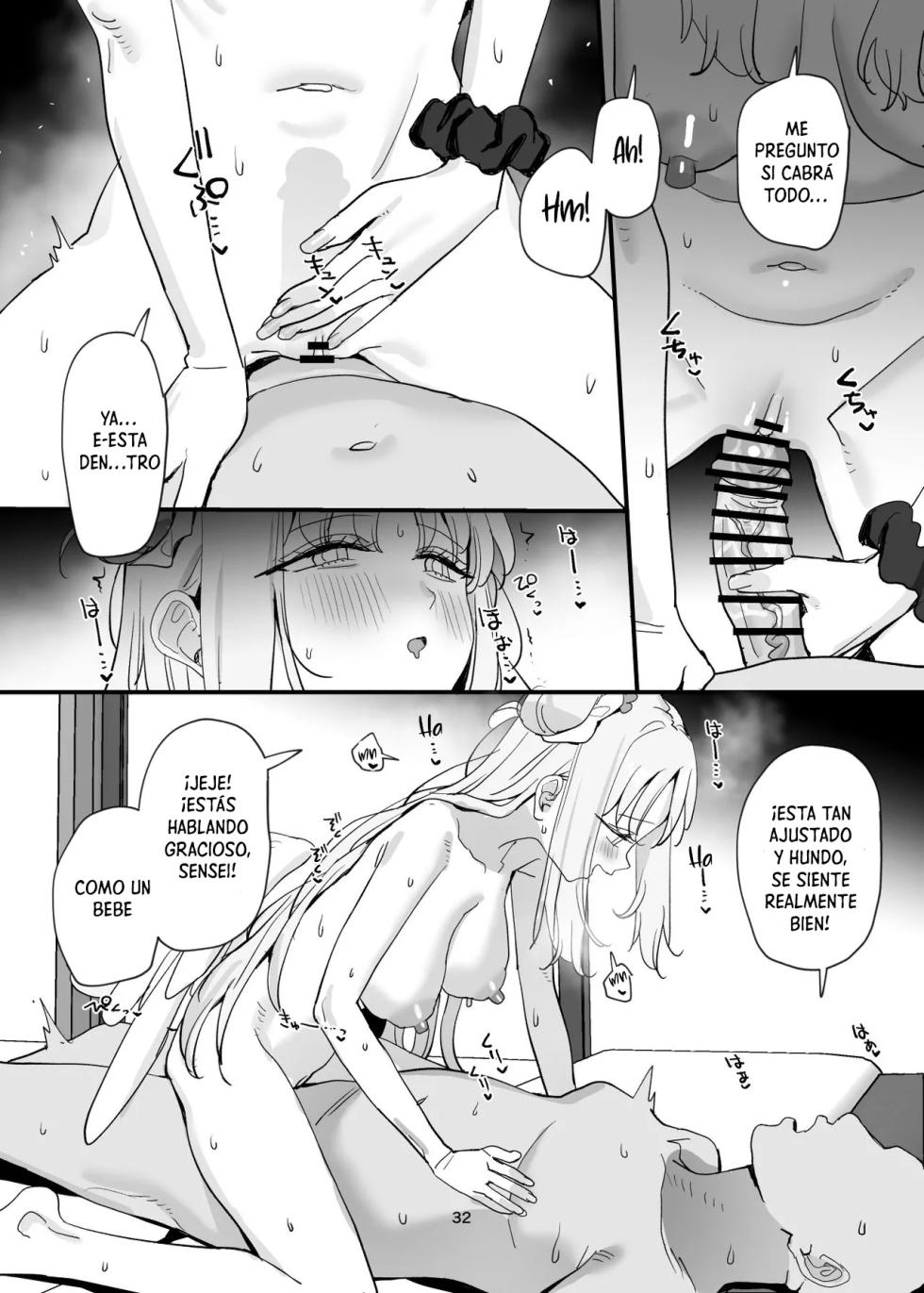 [Subachikyu! (Subachi)] Sensei to Seito datte Ecchi shite mo Ii jan ne | Para una estudiante esta bien tener sexo con Sensei esta bien ¿cierto? (Blue Archive) [Spanish] [Cathal de Abydos] [Digital] - Page 32