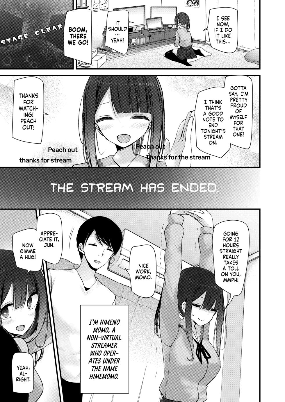 [Usotsukiya (Oouso)] Yokkyuu Fuman no Ninki Youtuber Momo-chan ga Ecchi Suru Hon Watashi | Streamers Need Sex Too! [English] [J18] [Decensored] [Digital] - Page 2