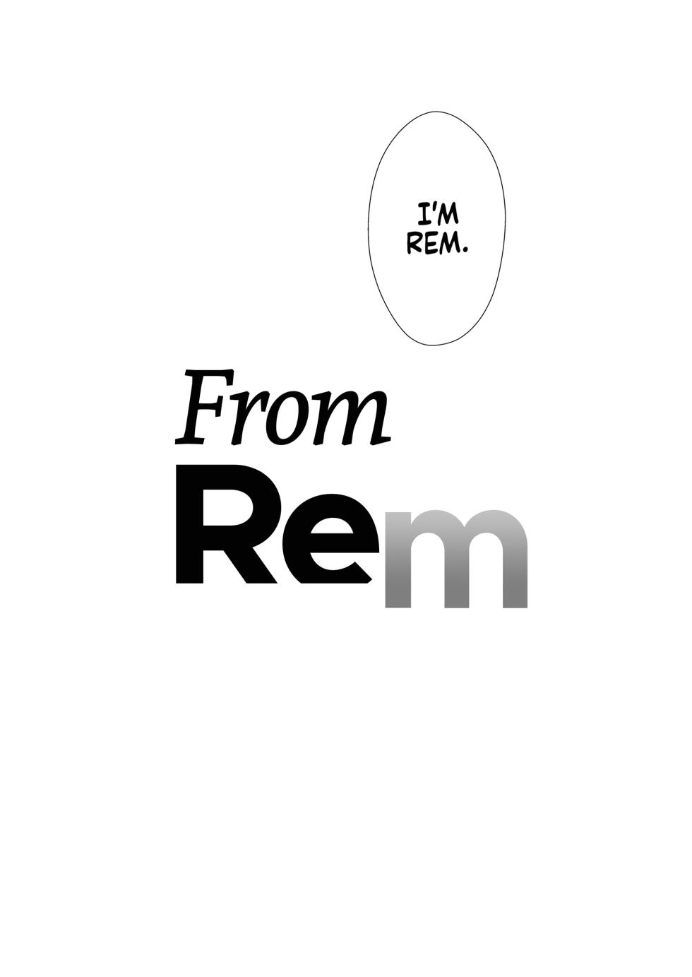 [Once Only (Nekoi Hikaru)] Rem Kara | From Rem (Re:Zero kara Hajimeru Isekai Seikatsu) [English] [Summer Salt] [Decensored] - Page 28