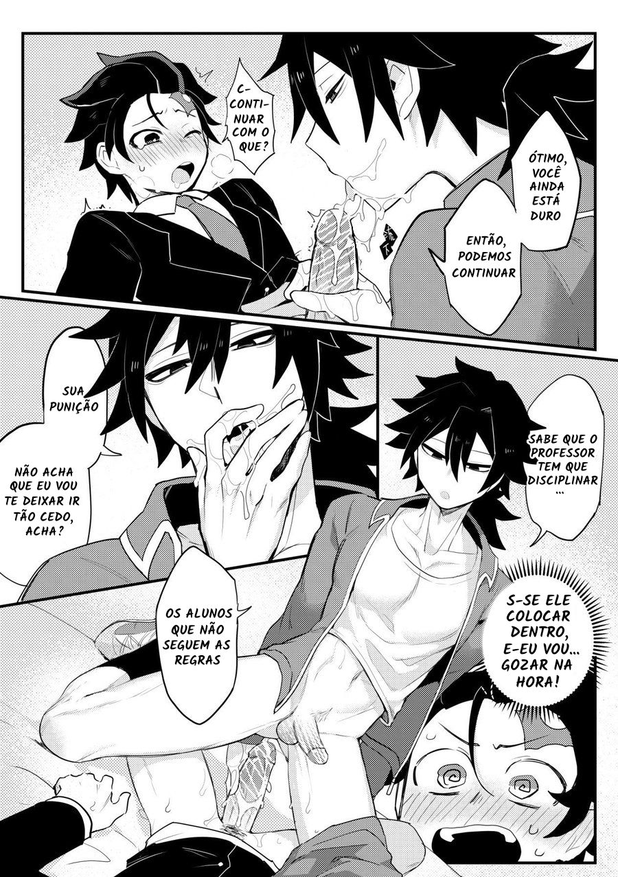 KAMADO TO DETENTION! STAY AFTER CLASS AND LET’S HAVE SEX AT SCHOOL - Page 10