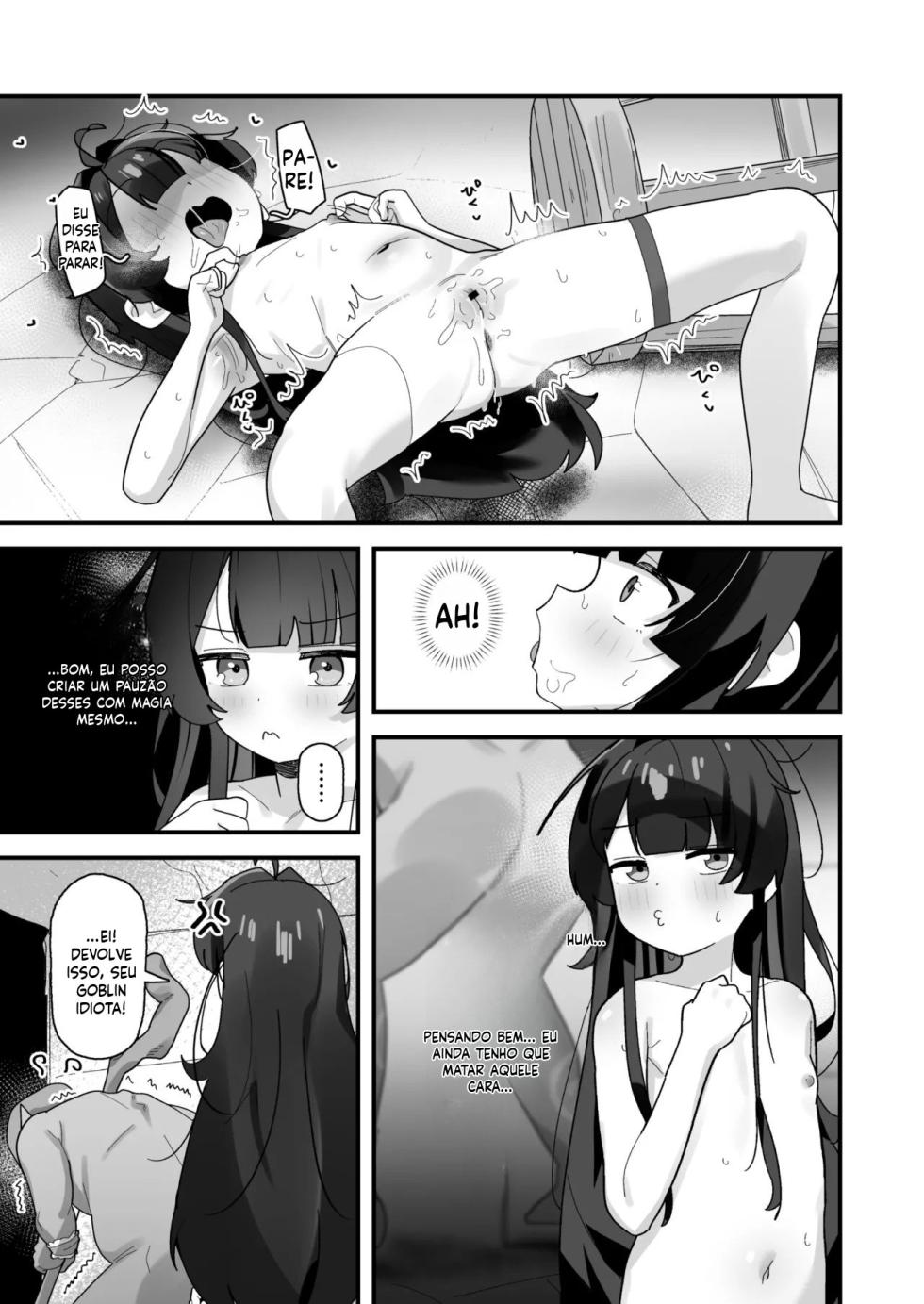 [Line Out (Yonketa)] Saimin Mahou de Sokuochi❤ Namaiki Majo Koko-chan ~Tensai Elite nanonii❤ Mamono Chinpo ni Kuso Zako Make Acme❤ Kimechai mashitaa❤❤~ - Page 36