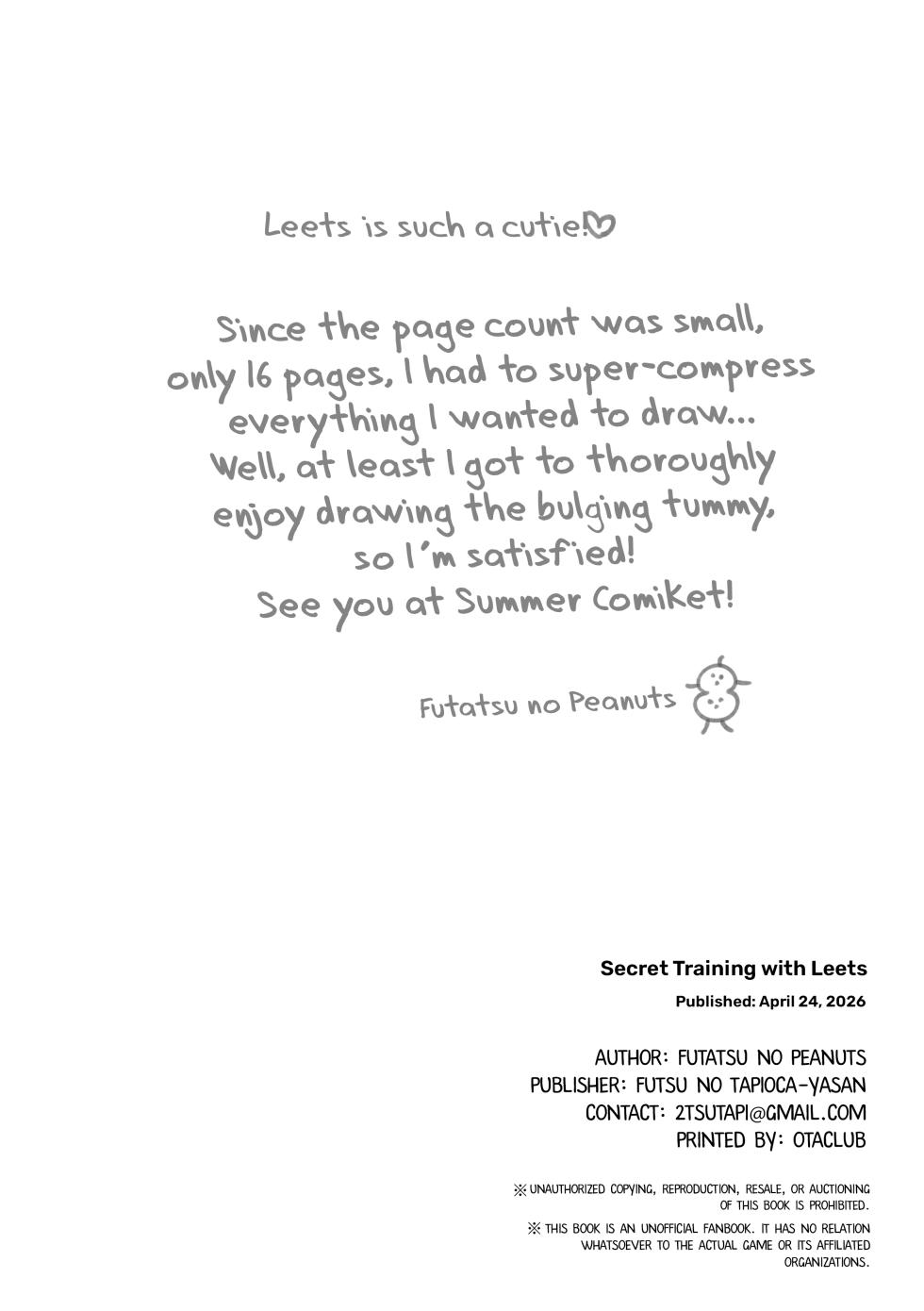 [Futsu-no-Tapioca-Yasan (Futatsuno-Peanuts)] Leets to Himitsu no Tanren | Secret Training with Leets (Trickcal: Chibi Go) [Decensored] [English] [COHQ] [Digital] - Page 17