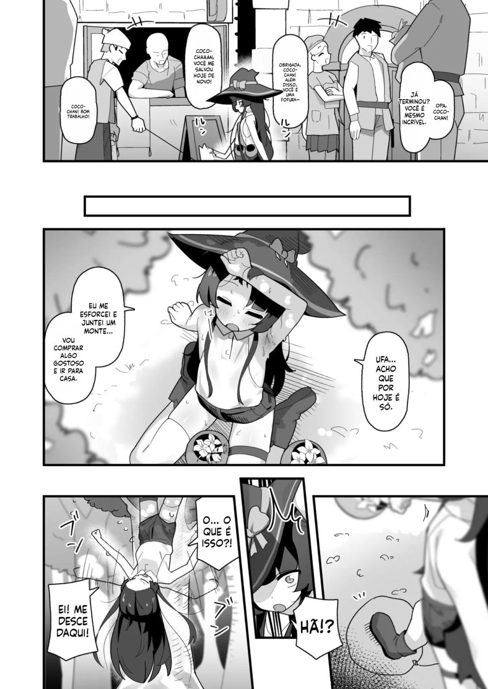 [Line Out (Yonketa)] Saimin Mahou de Sokuochi❤ Namaiki Majo Koko-chan ~Tensai Elite nanonii❤ Mamono Chinpo ni Kuso Zako Make Acme❤ Kimechai mashitaa❤❤~ - Page 5