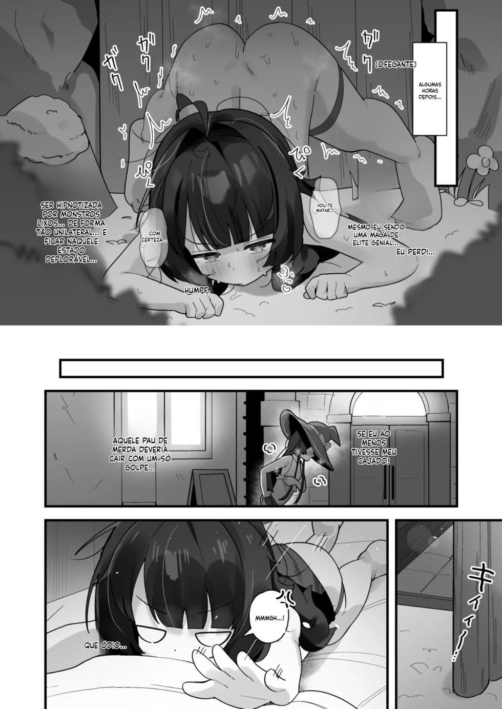 [Line Out (Yonketa)] Saimin Mahou de Sokuochi❤ Namaiki Majo Koko-chan ~Tensai Elite nanonii❤ Mamono Chinpo ni Kuso Zako Make Acme❤ Kimechai mashitaa❤❤~ - Page 17