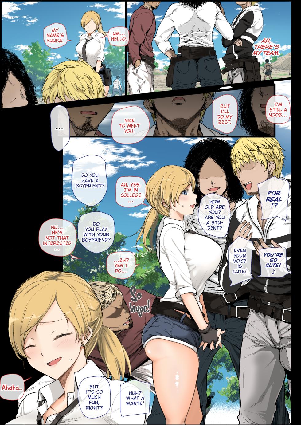 [Aomizuan (Shimantogawa)] Geneki Joshidaisei to, Iyarashii Donkatsu | College Girl Wins a Lewd Chicken Dinner (PlayerUnknown's Battlegrounds) [English] - Page 2