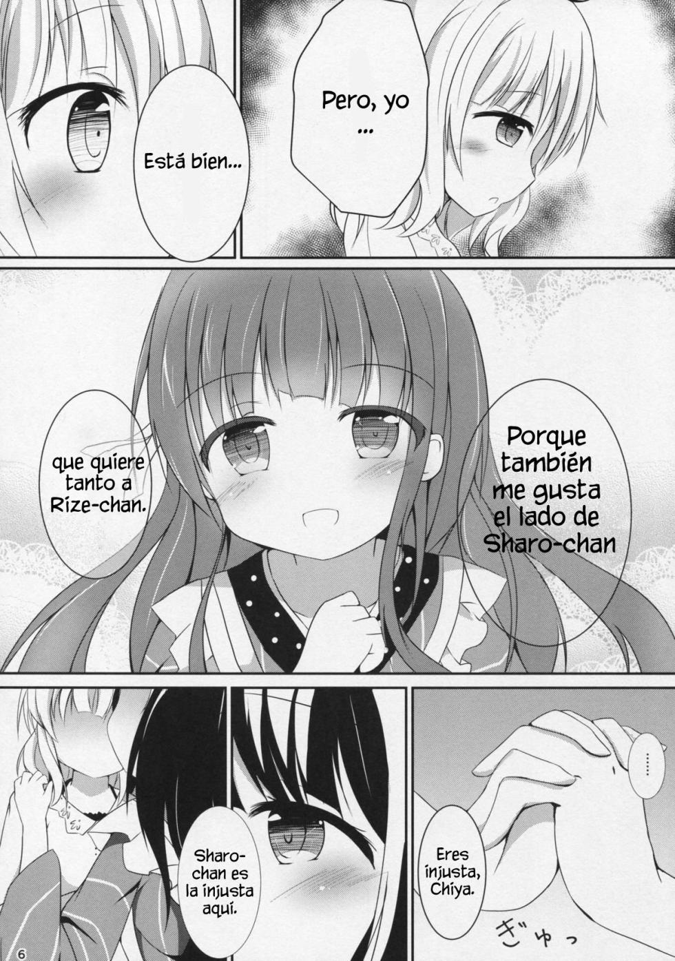 (C89) [Atelier Hinata (Hinata Yuu)] friends-friend-friends (Gochuumon wa Usagi desu ka?) [Spainsh] [Data Scanlation] - Page 7