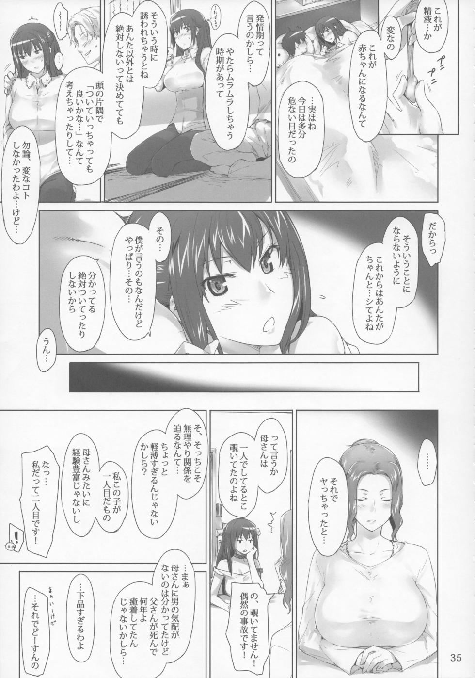 [MTSP (Jin)] 橘さん家 ノ男性事情 黑白扫描大图 - Page 35