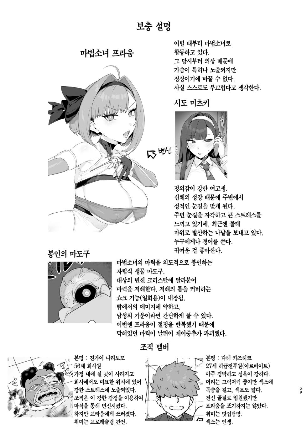 [Suisan Mentalism (Suisogenshi)] Mahou Shoujo Proum -Inyoku no Ayamachi- | 마법소녀 프라움 -음욕의 과오- [Korean] [Team Edge] [Digital] - Page 28