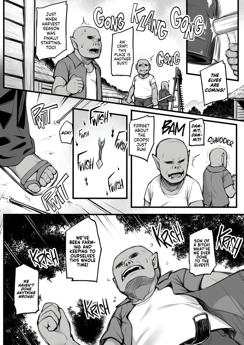 [Area14 (Kasei)] Watashi no Orc-san + Elf Shimai to Orc-san | My Darling Orc + Sibling Rivalry [English] [J18] [Decensored] [Digital] - Page 2