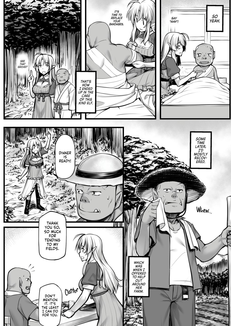 [Area14 (Kasei)] Watashi no Orc-san + Elf Shimai to Orc-san | My Darling Orc + Sibling Rivalry [English] [J18] [Decensored] [Digital] - Page 6
