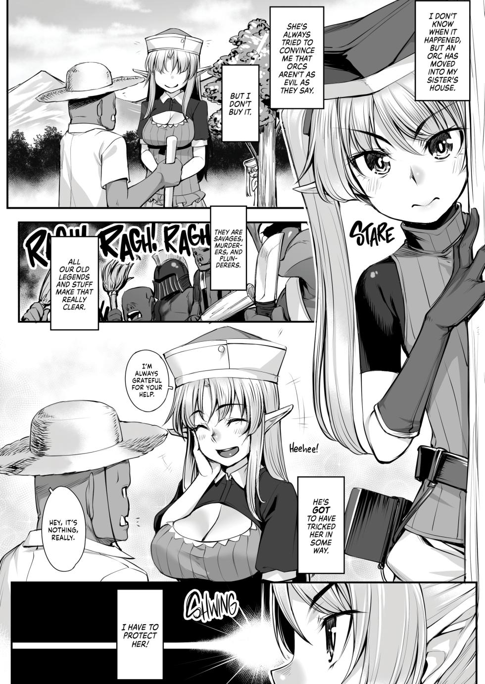[Area14 (Kasei)] Watashi no Orc-san + Elf Shimai to Orc-san | My Darling Orc + Sibling Rivalry [English] [J18] [Decensored] [Digital] - Page 24