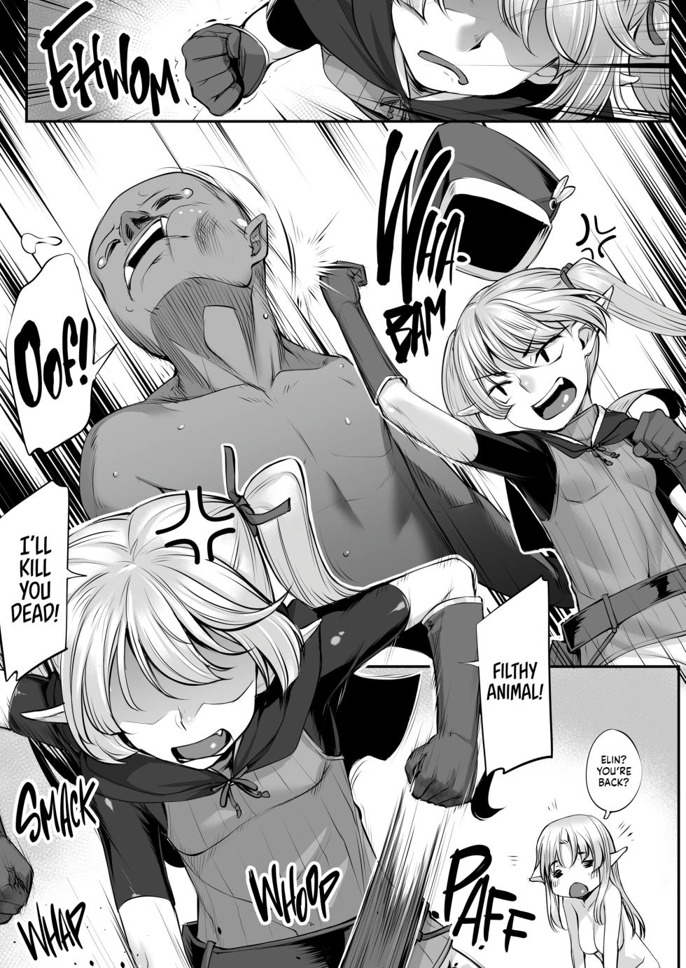 [Area14 (Kasei)] Watashi no Orc-san + Elf Shimai to Orc-san | My Darling Orc + Sibling Rivalry [English] [J18] [Decensored] [Digital] - Page 27