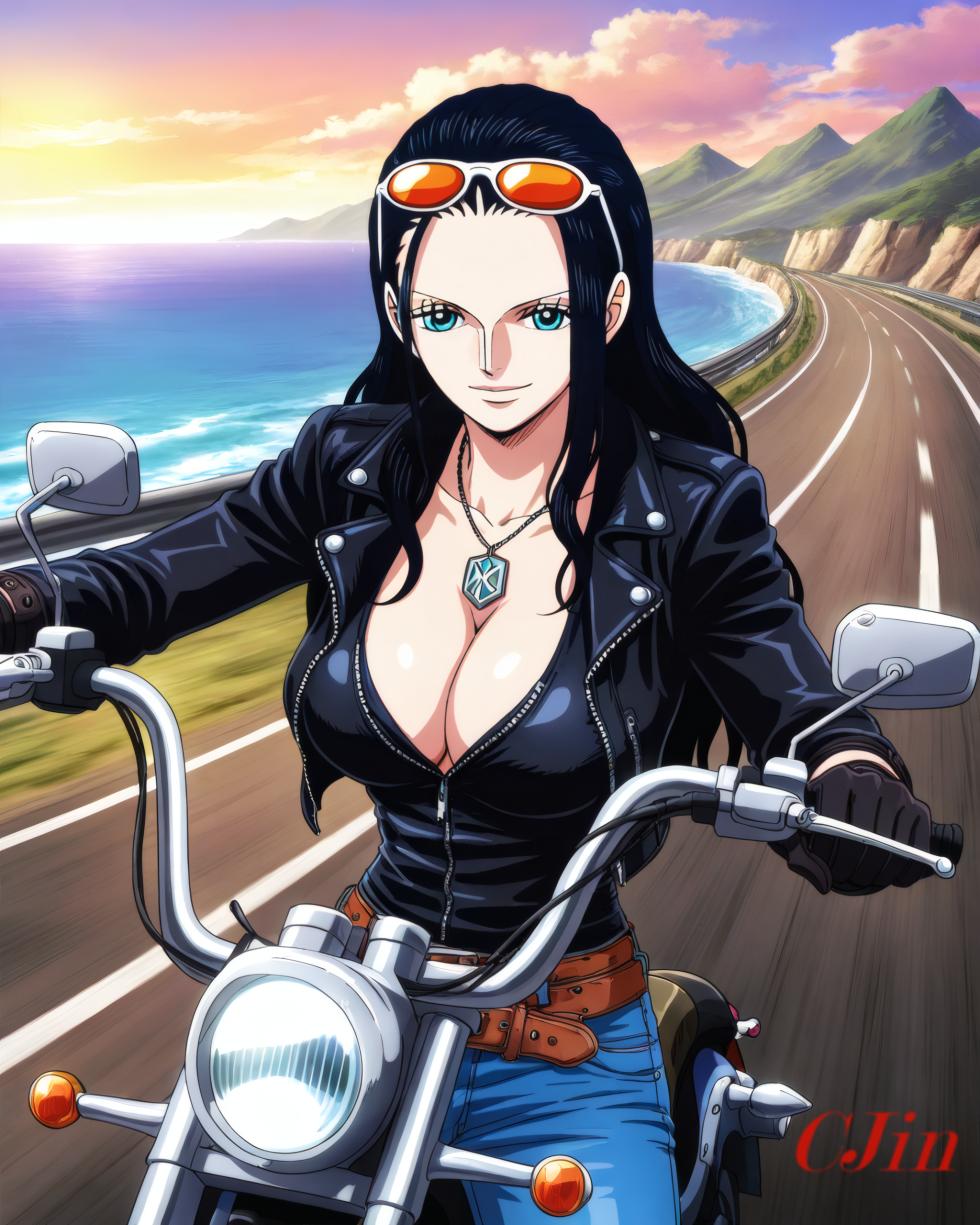 NICO ROBIN THE BIKER  [CjinAI] [AI Generated] - Page 11