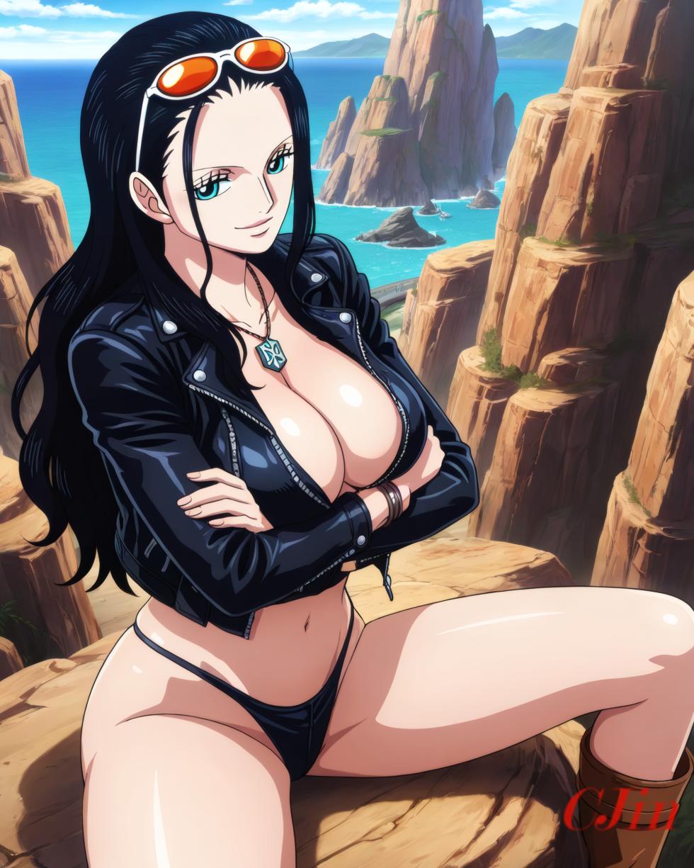 NICO ROBIN THE BIKER  [CjinAI] [AI Generated] - Page 19