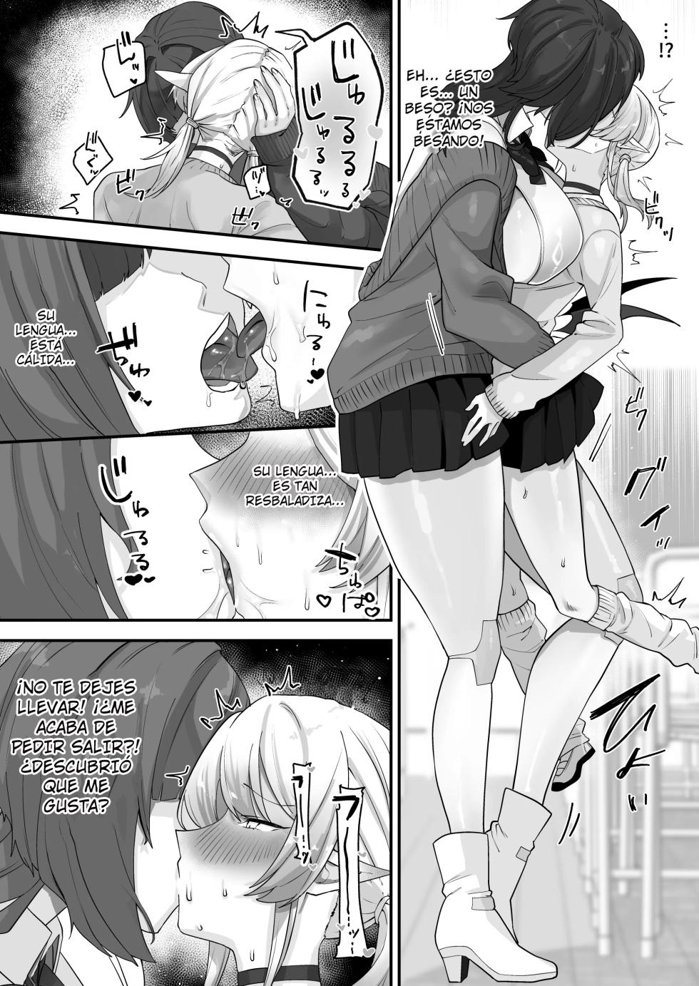 [Shafutsutei Shoudoku (Byakudan)] Houkago, Android to Succubus wa.｜Después de la escuela, Androide y Súcubo. {Spanish} {EbisuTraslade - Winder} {Digital} - Page 8