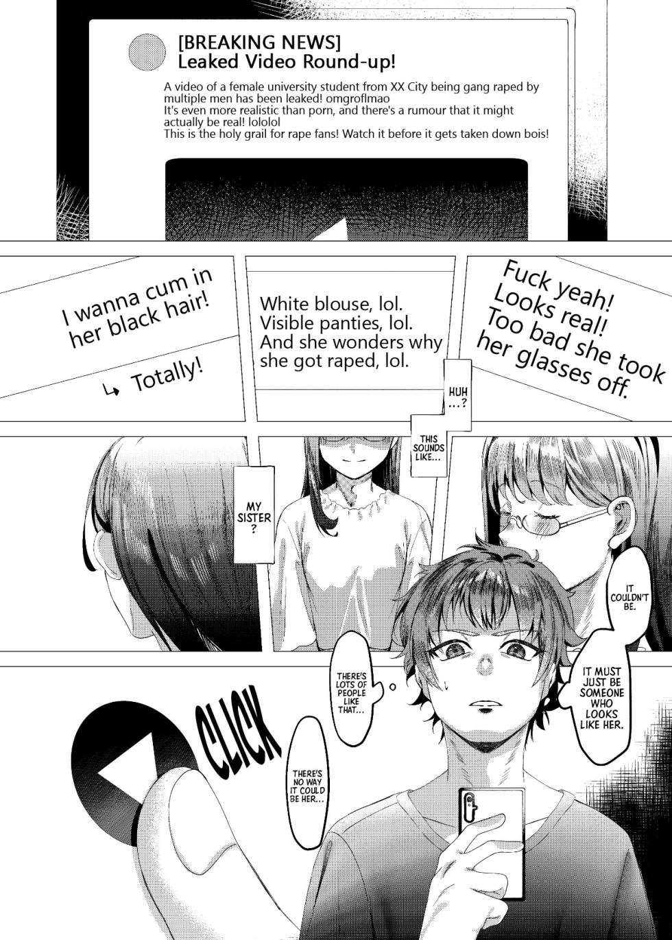 [Alisame] I Shouldn't Jerk Off to the Leaked Video of my Beloved Sister (ENG) =TB= - Page 6