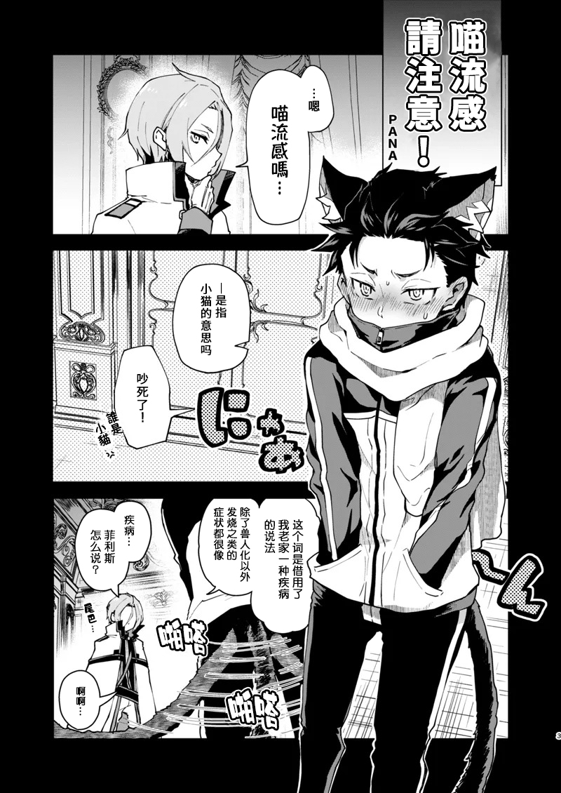 [Sonic (PANA)] 请注意猫流感! (Re:从零开始的异世界生活) [中文] - Page 2