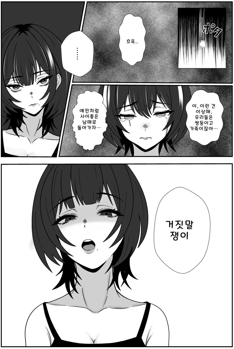 [Seijin 14-sai (Sankaku Noel)] Futago no Ijou na Aijou ~Futago no Ane ga Otouto o Josou Sasete Lotion Gauze de Kizetsu suru made Seieki to Shio o Shiboritsukusu Hanashi~ [Korean] - Page 29
