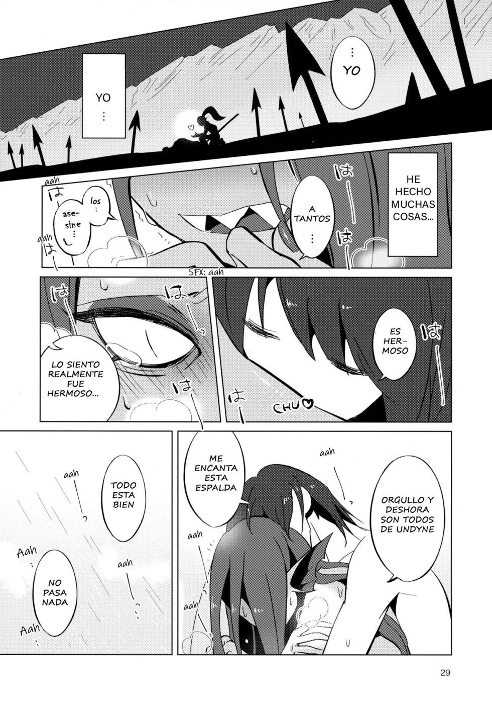 (Minna no Ketsui 2) [Pipiya (Noix)] CLEARLY (Undertale) [Spanish] - Page 29