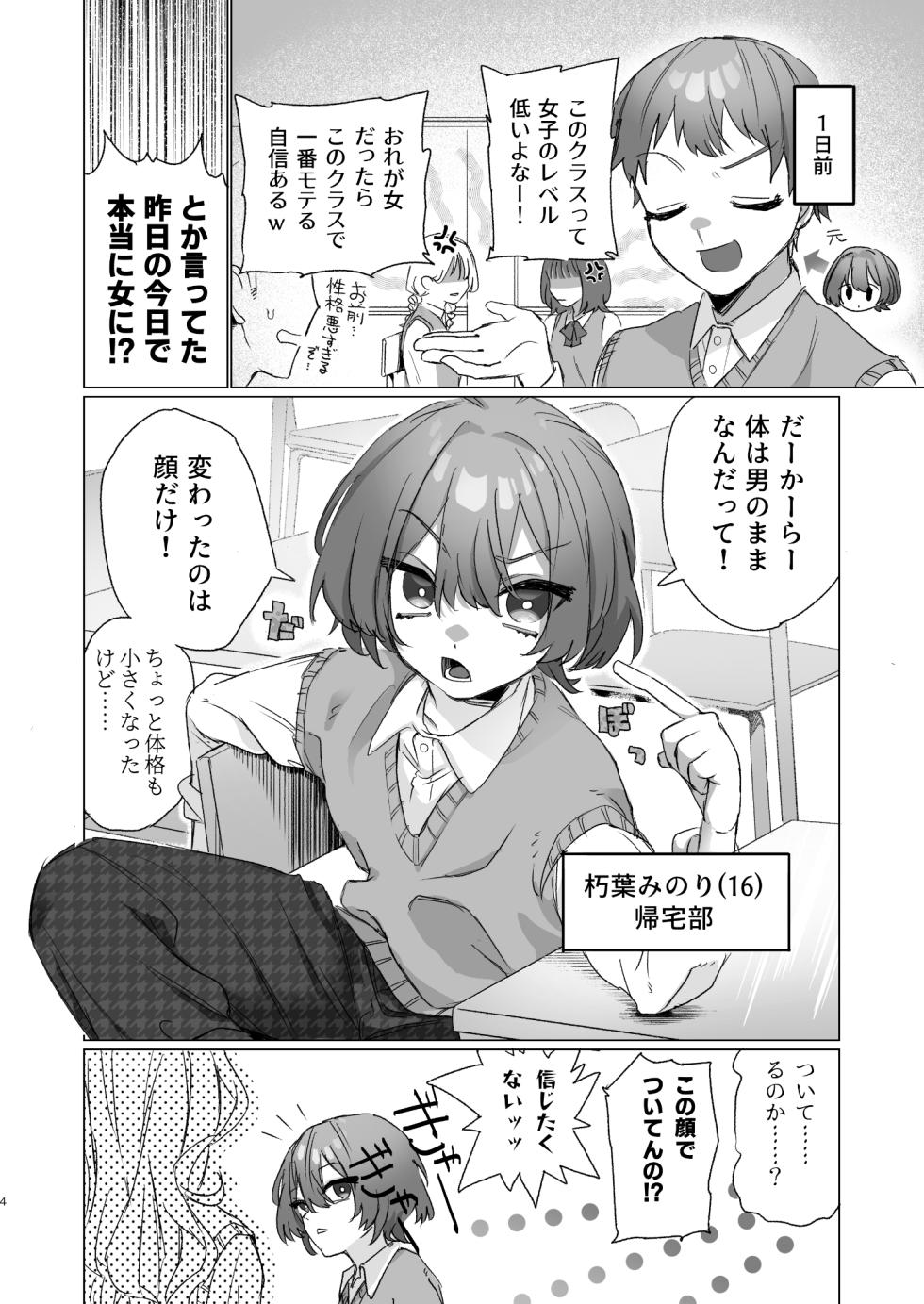 [Jigoku Ezu] Asa okitara Otoko no Ko ni nattete Class no Danshi zenin Ore ni horete yabai - Page 3