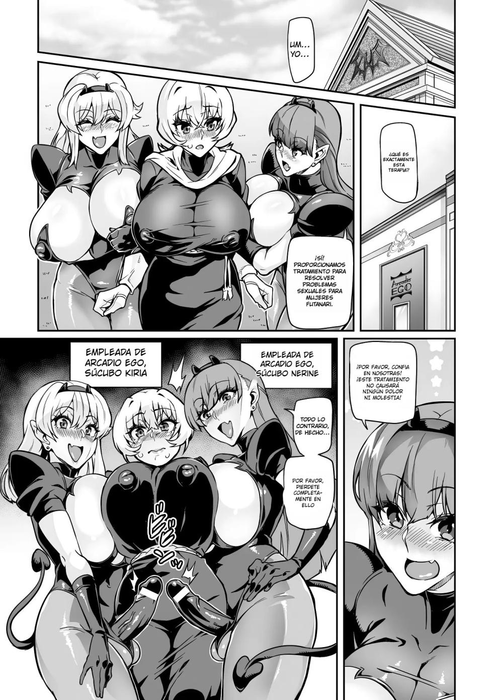 [Hatoba Akane] Youkoso! Inma Shoukan Arcadia Ego Ch. 1-2｜¡Bienvenidos a Arcadia Ego, El Burdél de Súcubos! Cap. 1-2 {Spanish} {EbisuTraslade - Winder} {Digital} - Page 11