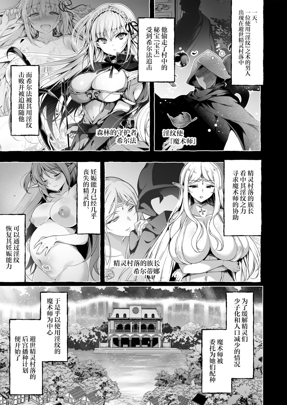 [Ninokoya (Ninoko)] Inmon Majutsushi no Elf Harem | 淫纹魔术师的精灵后宫生活~为精灵刻上淫纹的故事 番外篇①~ [Chinese] [紫藤汉化组] [Digital] - Page 4