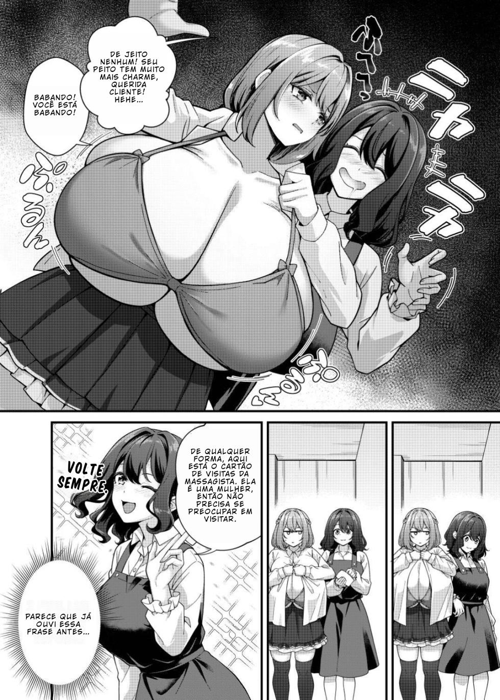 [Kannko Bokujyo (Kannko)] Choubakunyuu de Bonyuu Taishitsu no Watashi to Bakunyuu Daisuki Hentai Baito Senshi no Kusareen [Português PT-BR] [BLACKSUB] - Page 13