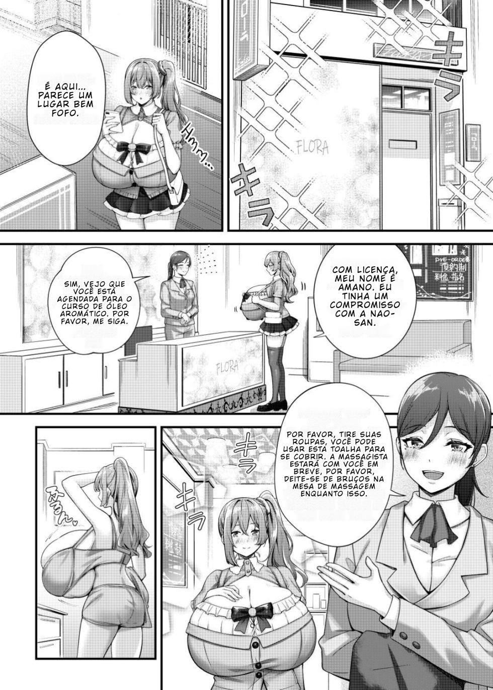 [Kannko Bokujyo (Kannko)] Choubakunyuu de Bonyuu Taishitsu no Watashi to Bakunyuu Daisuki Hentai Baito Senshi no Kusareen [Português PT-BR] [BLACKSUB] - Page 18
