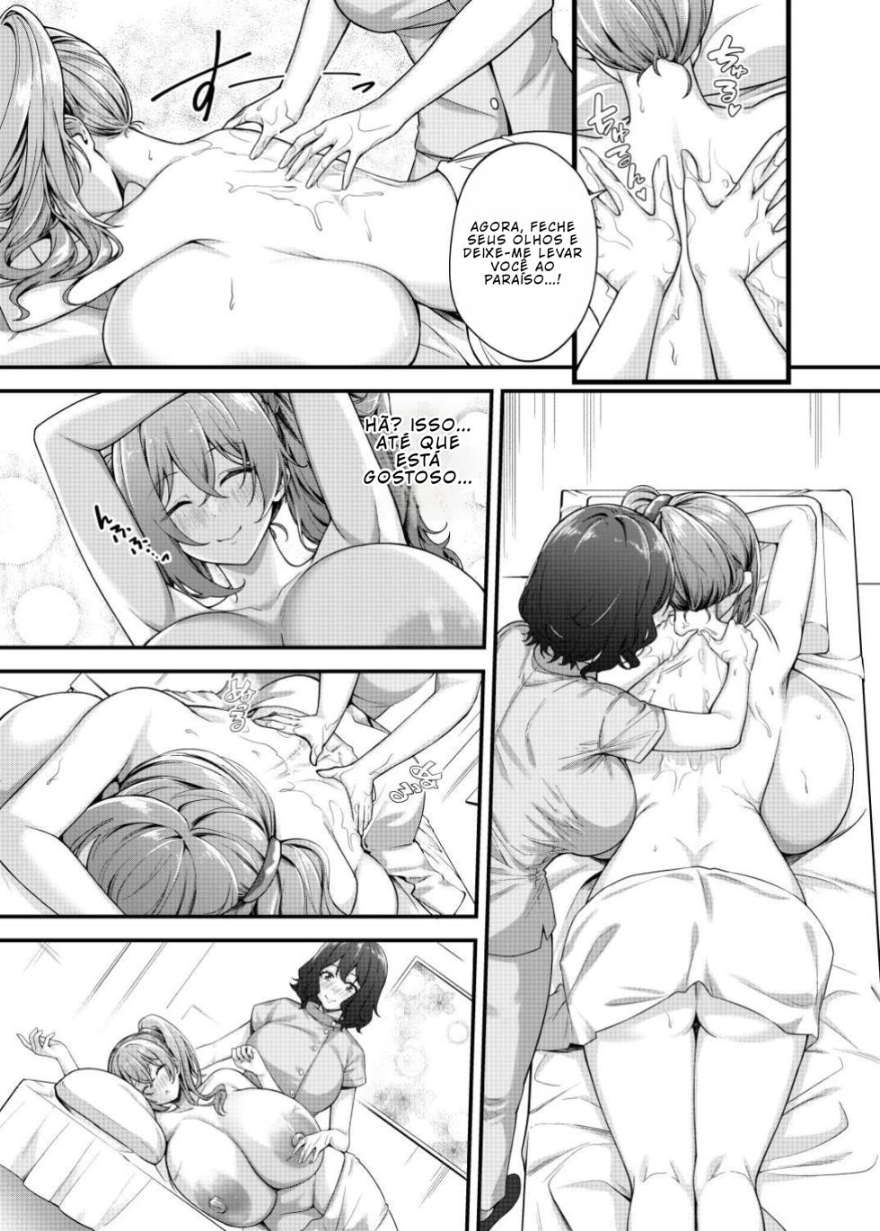 [Kannko Bokujyo (Kannko)] Choubakunyuu de Bonyuu Taishitsu no Watashi to Bakunyuu Daisuki Hentai Baito Senshi no Kusareen [Português PT-BR] [BLACKSUB] - Page 20
