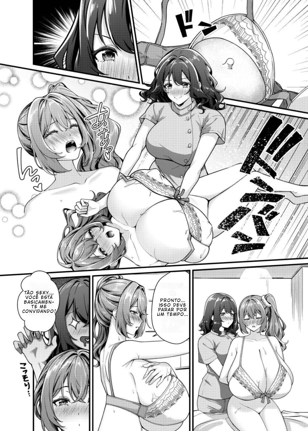 [Kannko Bokujyo (Kannko)] Choubakunyuu de Bonyuu Taishitsu no Watashi to Bakunyuu Daisuki Hentai Baito Senshi no Kusareen [Português PT-BR] [BLACKSUB] - Page 28