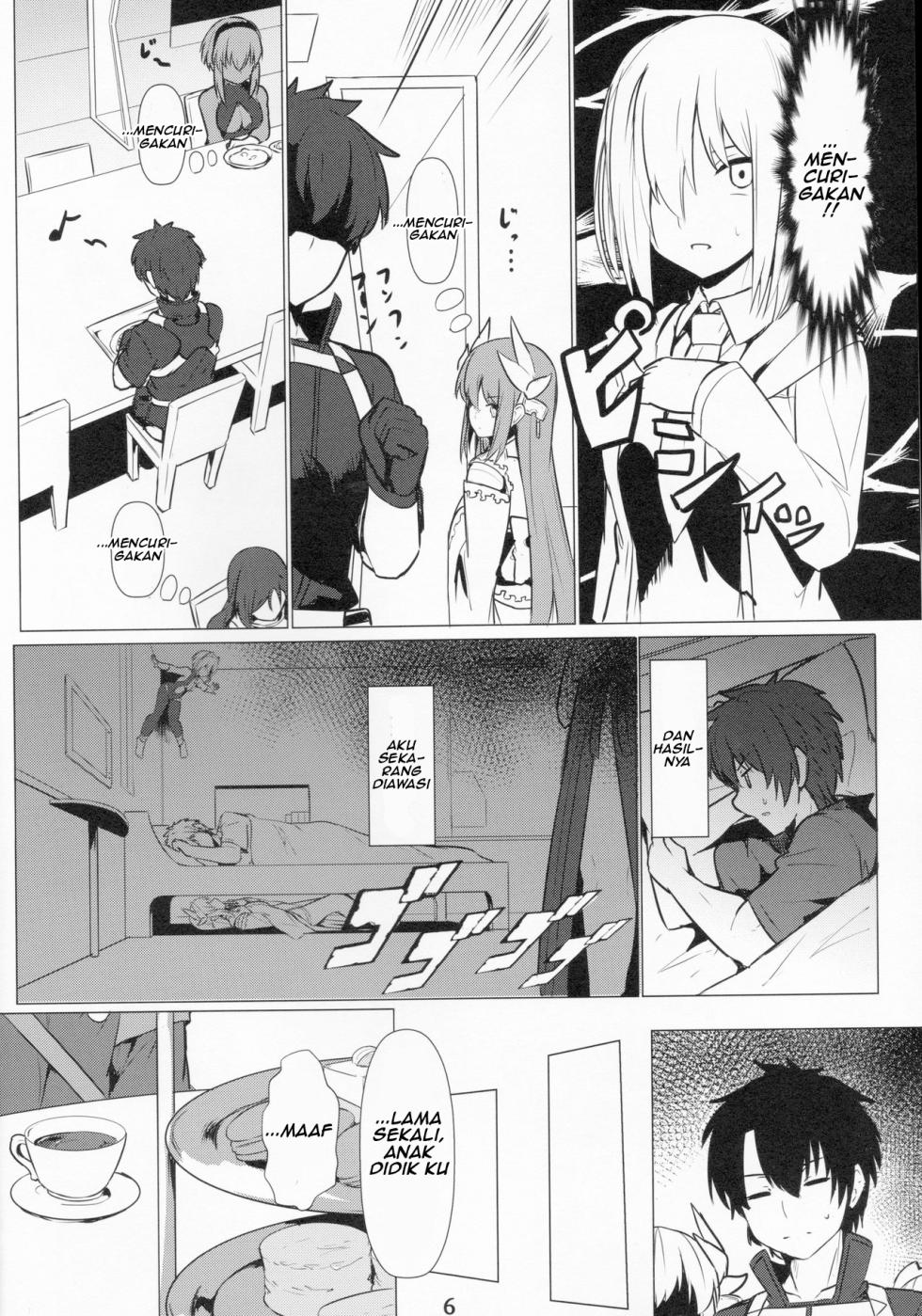 (C96) [Ohanabatake (Siseki Hirame)] Lady Reines no Manadeshi - Lady Reines's favorite Disciples (Fate/Grand Order) [Indonesia] - Page 5