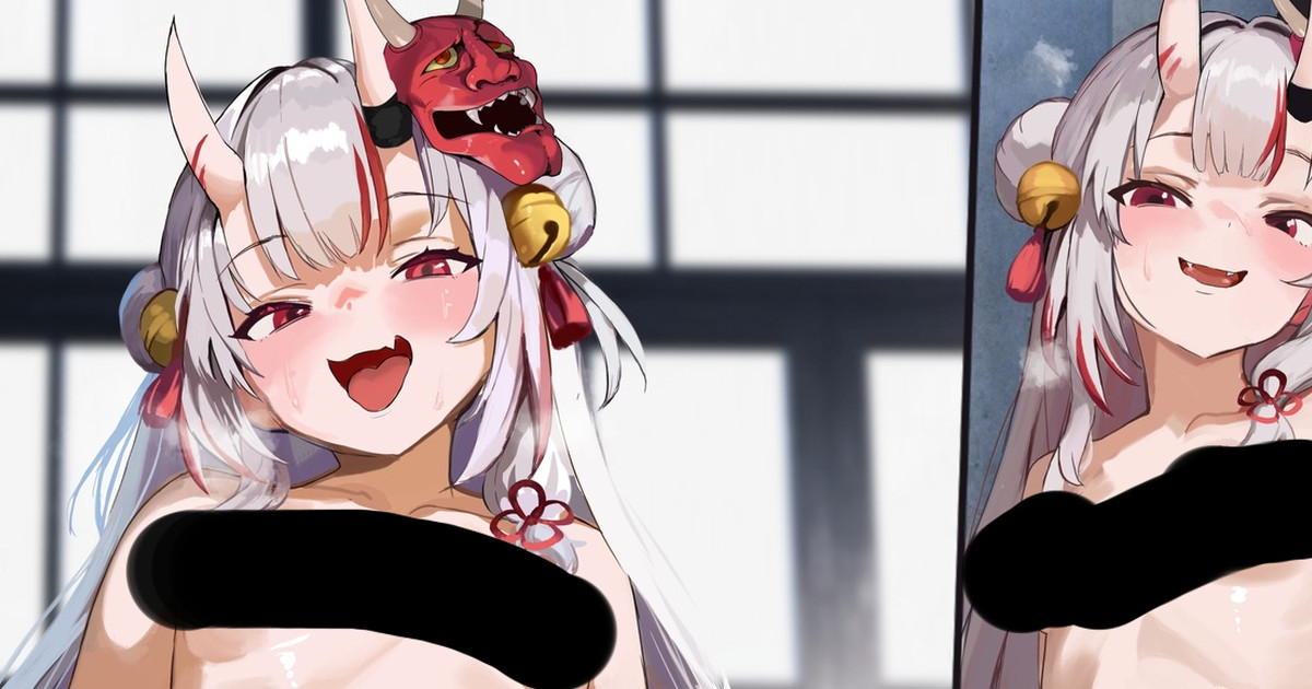 [ディッコ] 百,鬼,あや,めのイチャラブ素股で騎乗位でその後も搾り取られておしっこぶっかけられちゃうcg集❤ (ホロライブ) - Page 1