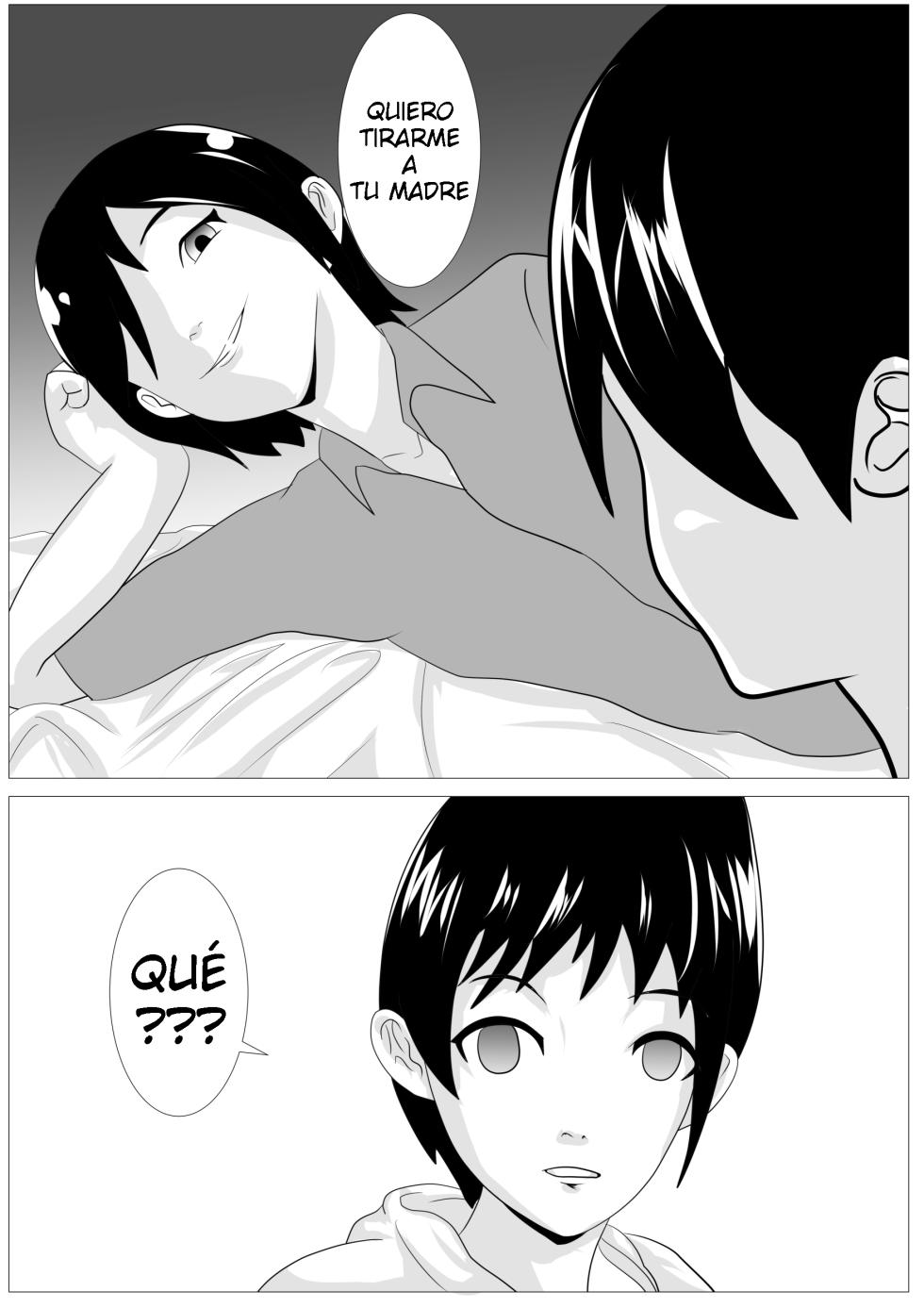 [Kemushi No Bansan Kai] Omae no Kaa-chan Kirei da na - Dakasero yo [Spanish] - Page 6
