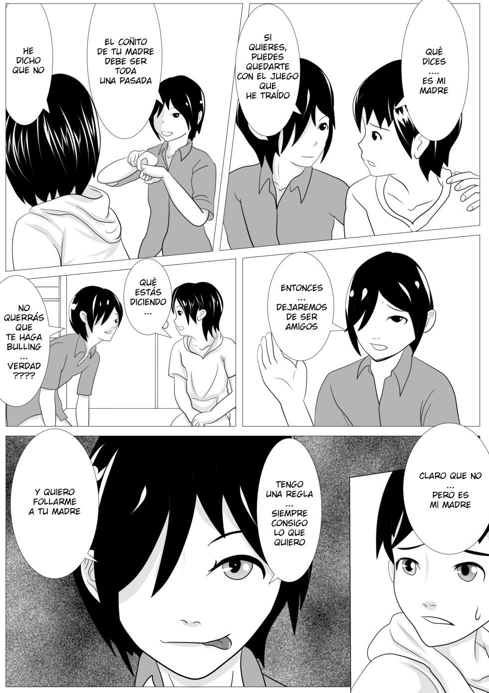 [Kemushi No Bansan Kai] Omae no Kaa-chan Kirei da na - Dakasero yo [Spanish] - Page 7