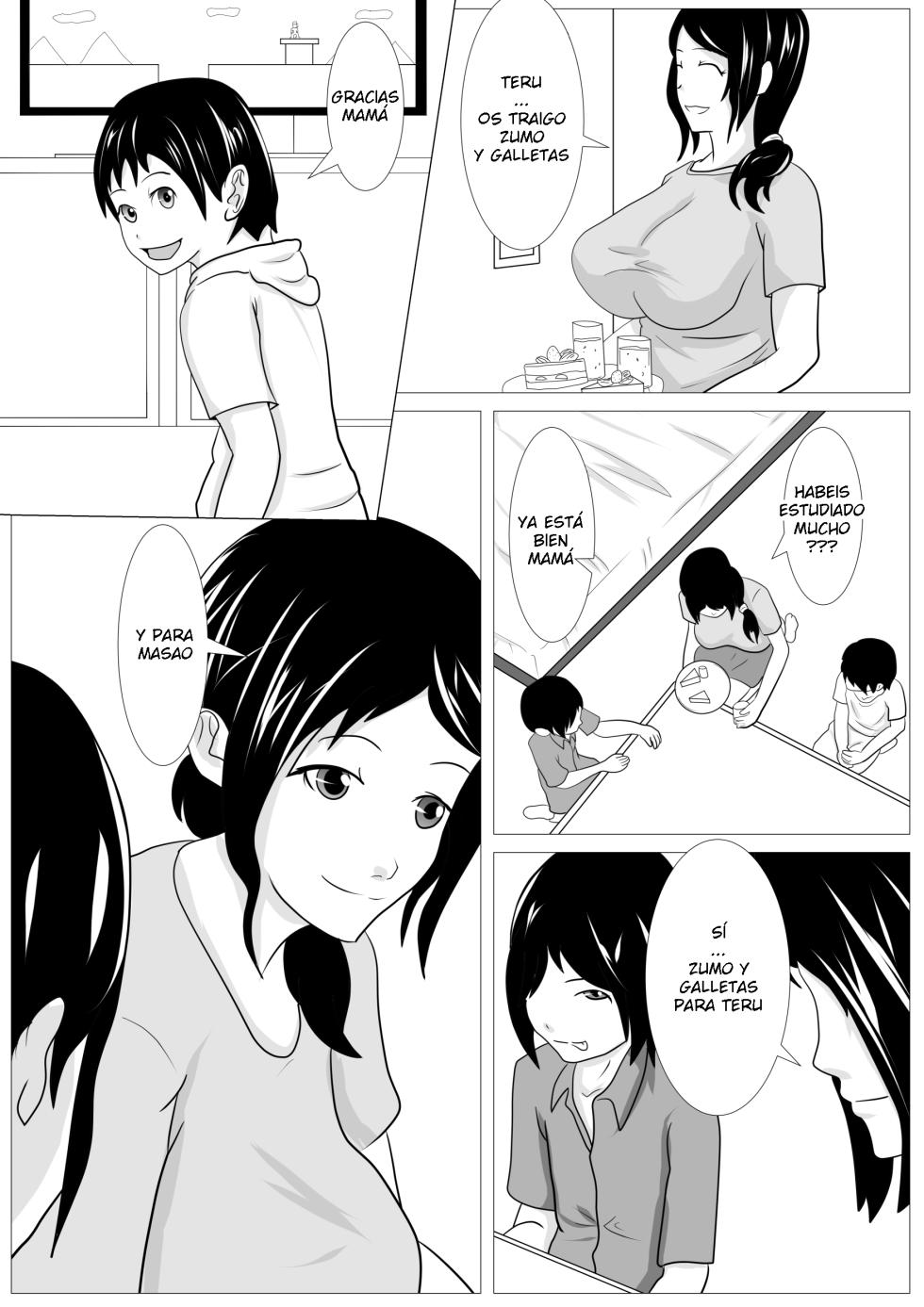 [Kemushi No Bansan Kai] Omae no Kaa-chan Kirei da na - Dakasero yo [Spanish] - Page 8