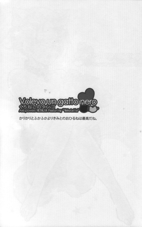[Konoyonohatedetsumugareru (Matthew Mallow)] Volevo un gattop nero (Axis Powers Hetalia) - Page 30