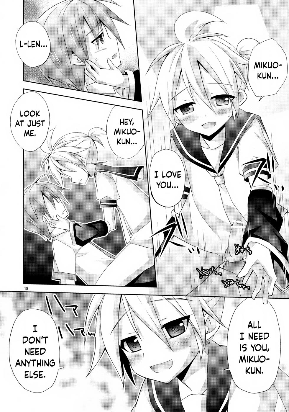 (CCOsaka89) [Mimoton] Len-kun ga Gachi Sugite Kowai | Len-kun Is So Eager It Scares Me (VOCALOID) [English] {Chin²} - Page 18