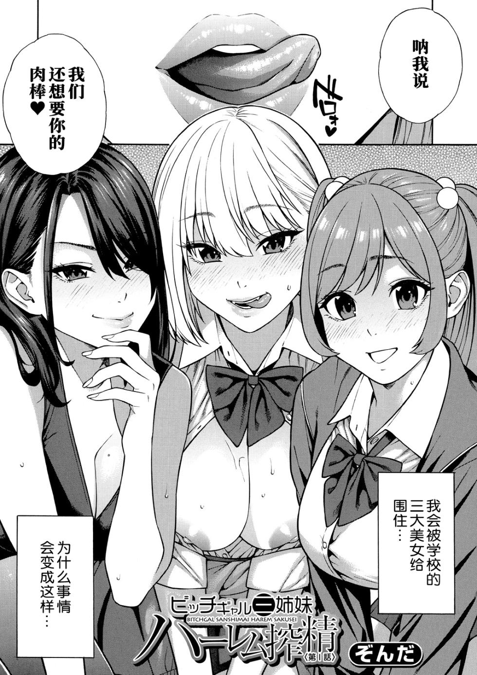 [Zonda] Bitch Gal Sanshimal Harem Sakusei 1-4 (Comic Mugen Tensei) [Chinese] [葱鱼个人汉化] [Digital] - Page 3