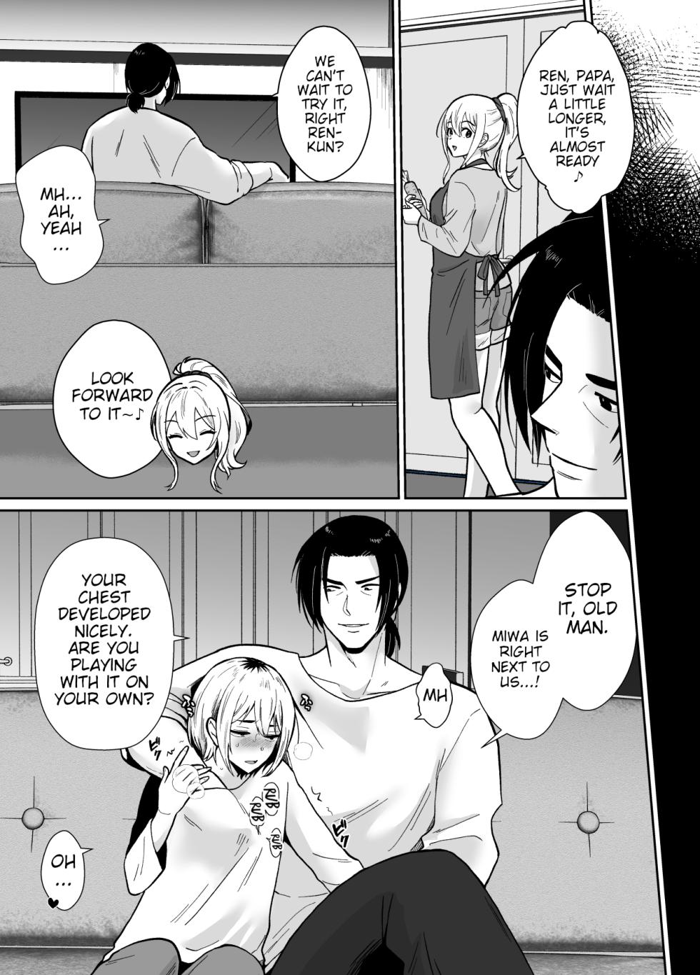 [Kinokko (Taguchi Monyata)]  Kanojo no Oyaji ni Dakarete Imasu | My Girlfriend's Father is Having Sex With Me. [English] [Poranya] - Page 35