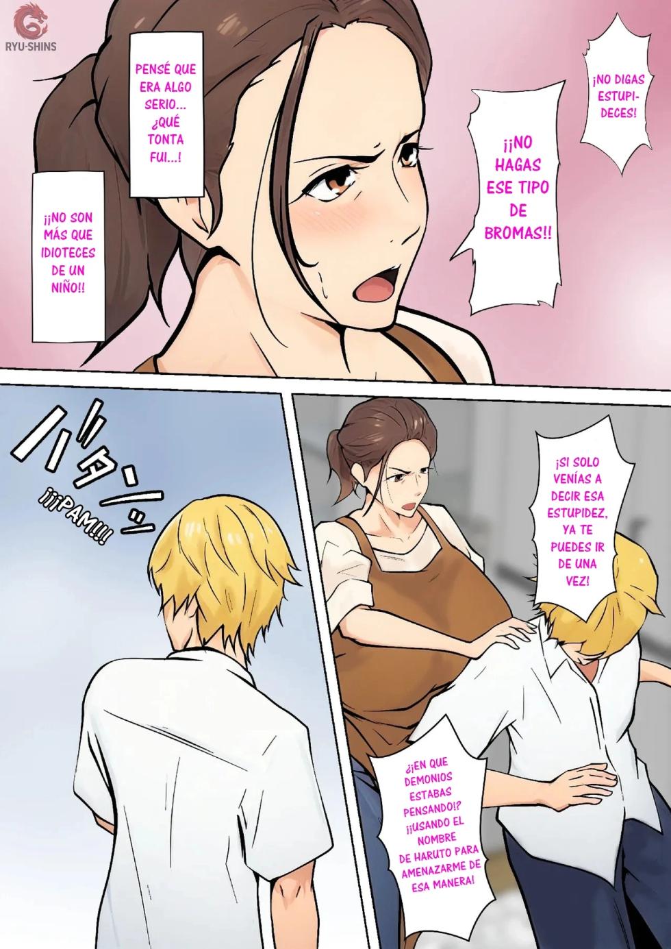 [Pentacle (Shimipan)] Musuko no Tomodachi to no Giji Renai｜Un Romance Ficticio con el Amigo de mi Hijo [Spanish] [RYU-SHINS] - Page 9