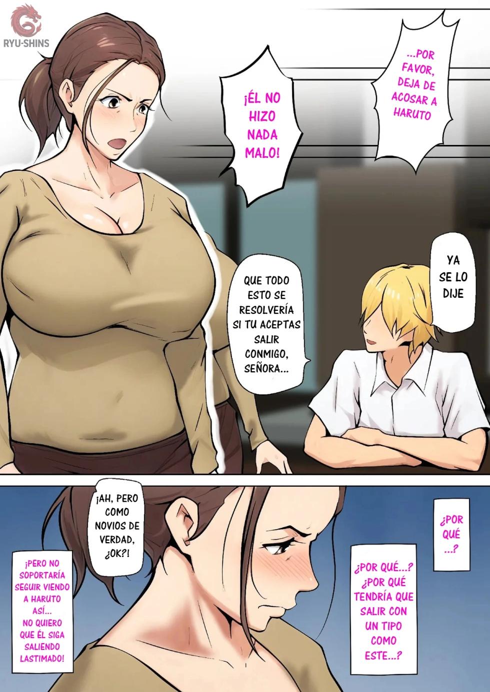 [Pentacle (Shimipan)] Musuko no Tomodachi to no Giji Renai｜Un Romance Ficticio con el Amigo de mi Hijo [Spanish] [RYU-SHINS] - Page 11