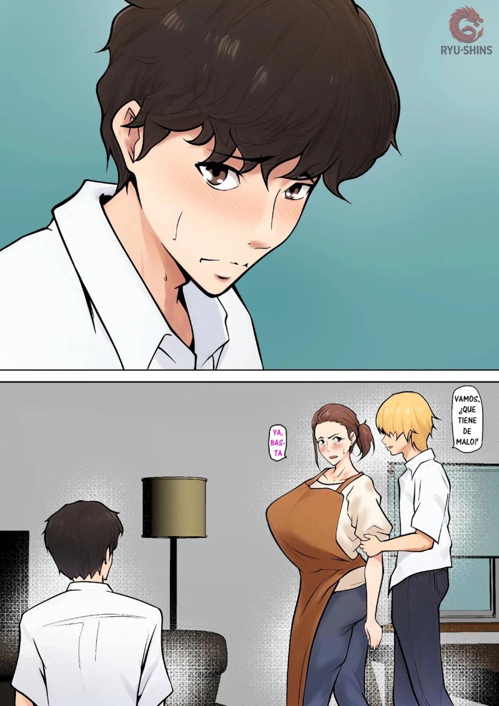 [Pentacle (Shimipan)] Musuko no Tomodachi to no Giji Renai｜Un Romance Ficticio con el Amigo de mi Hijo [Spanish] [RYU-SHINS] - Page 14