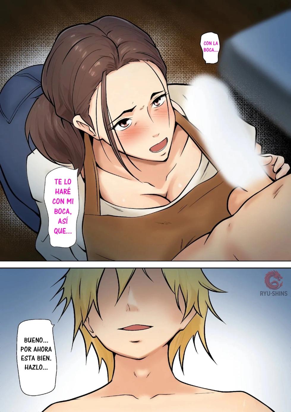 [Pentacle (Shimipan)] Musuko no Tomodachi to no Giji Renai｜Un Romance Ficticio con el Amigo de mi Hijo [Spanish] [RYU-SHINS] - Page 22