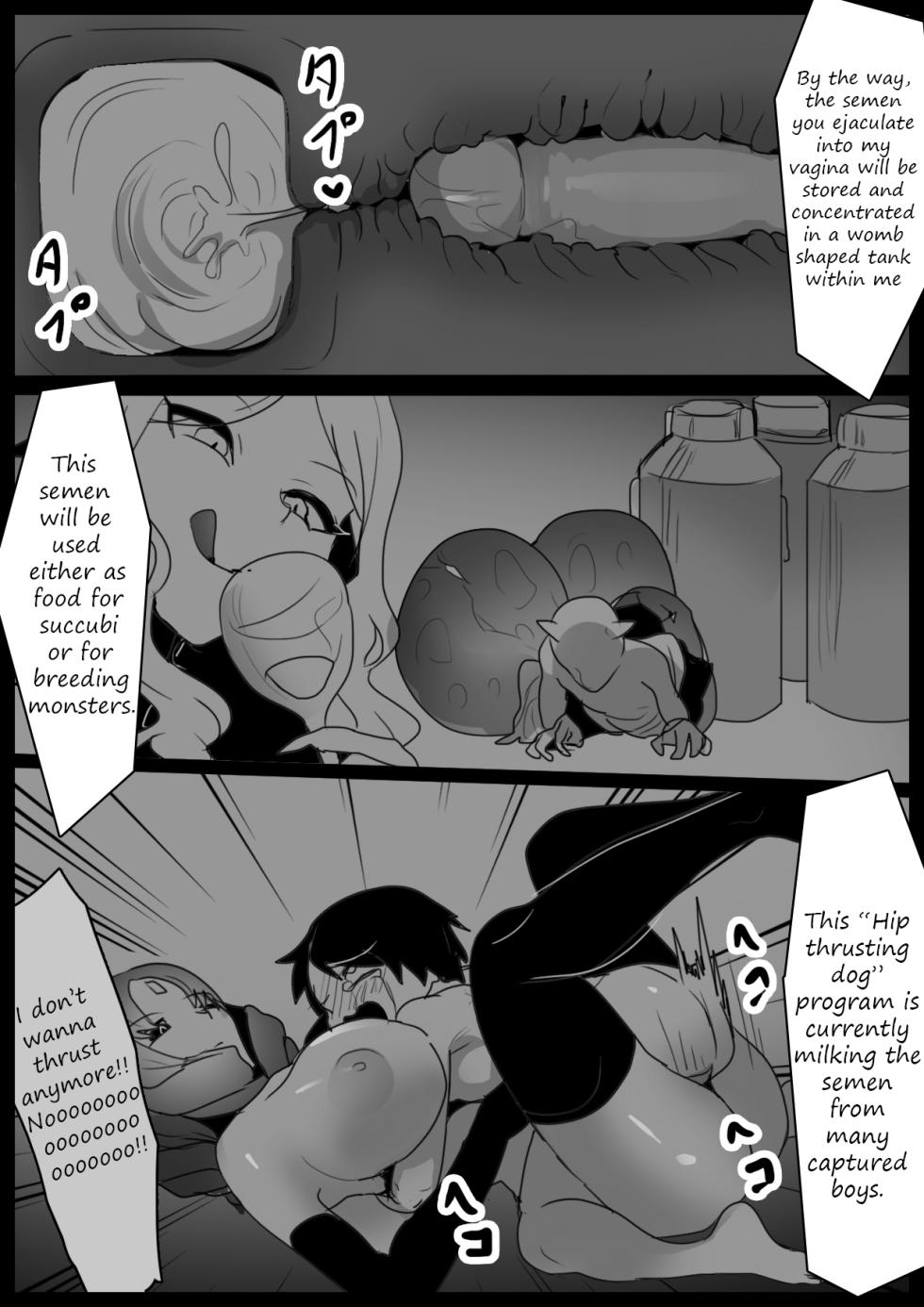 [Permission] A story about being dominated by a succubus droid, turned into a dog, being subject to interrogation, torture, semen extraction and seeing executions [Decensored] - Page 7