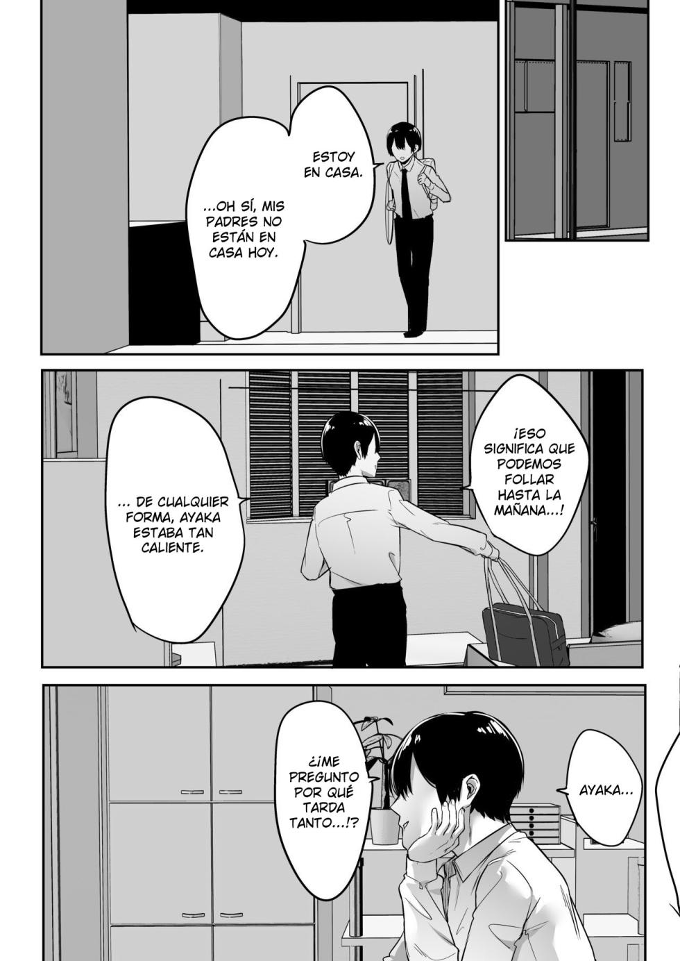[Ofuton de Suyaa (Mitsudoue)] Kiyowa na Kanojo wa Nagasare Netorare｜Mi novia de voluntad debil fue arrastrada y me la arrebataron [Spanish] [DARKSIDE SCAN] - Page 18